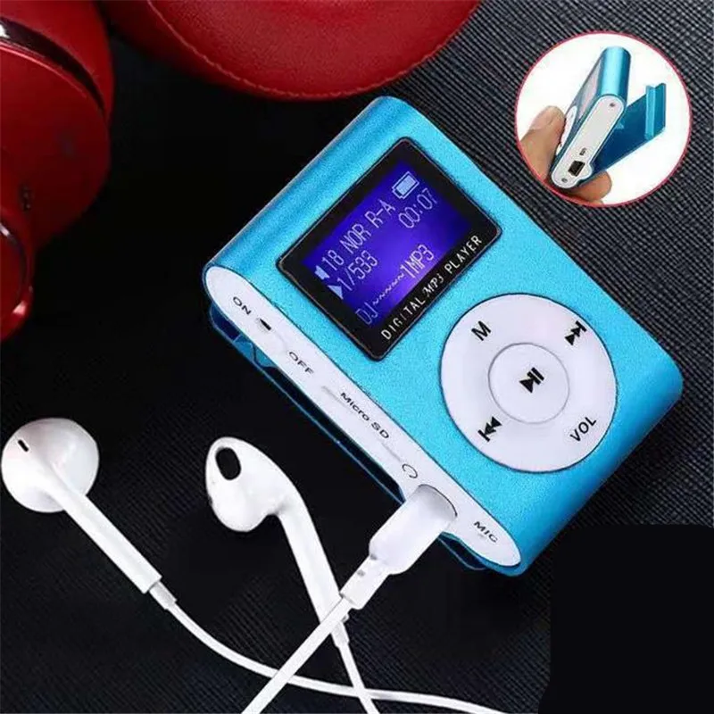 Мини MP3-плеер с ЖК-экраном музыкальные плееры USB-разъемом и поддержкой карт Micro SD TF
