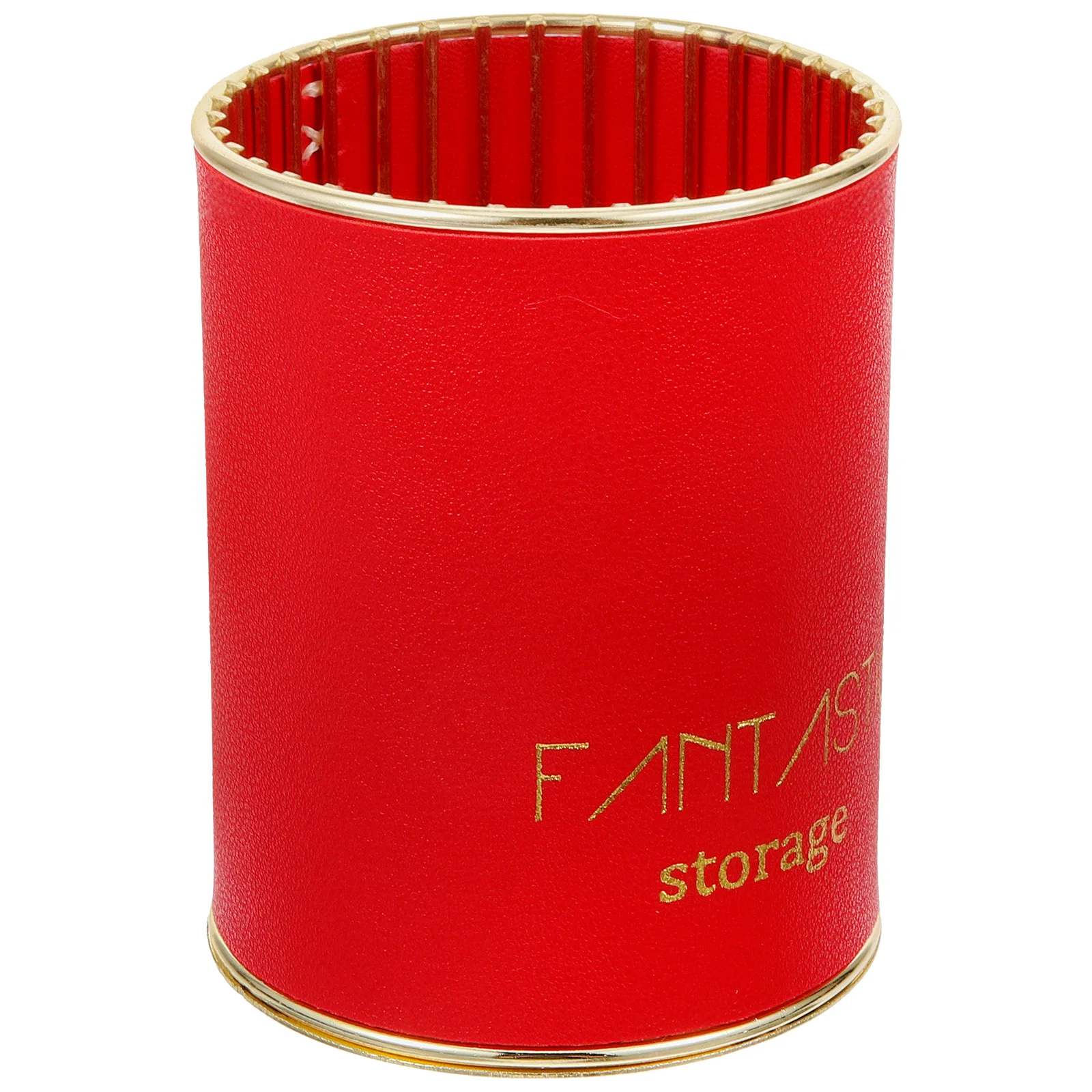 

Desktop Pen Holder Makeup Brush Cup Pu Pencil Holder Cosmetic Cup Makeup Brush Organizer Tabletop