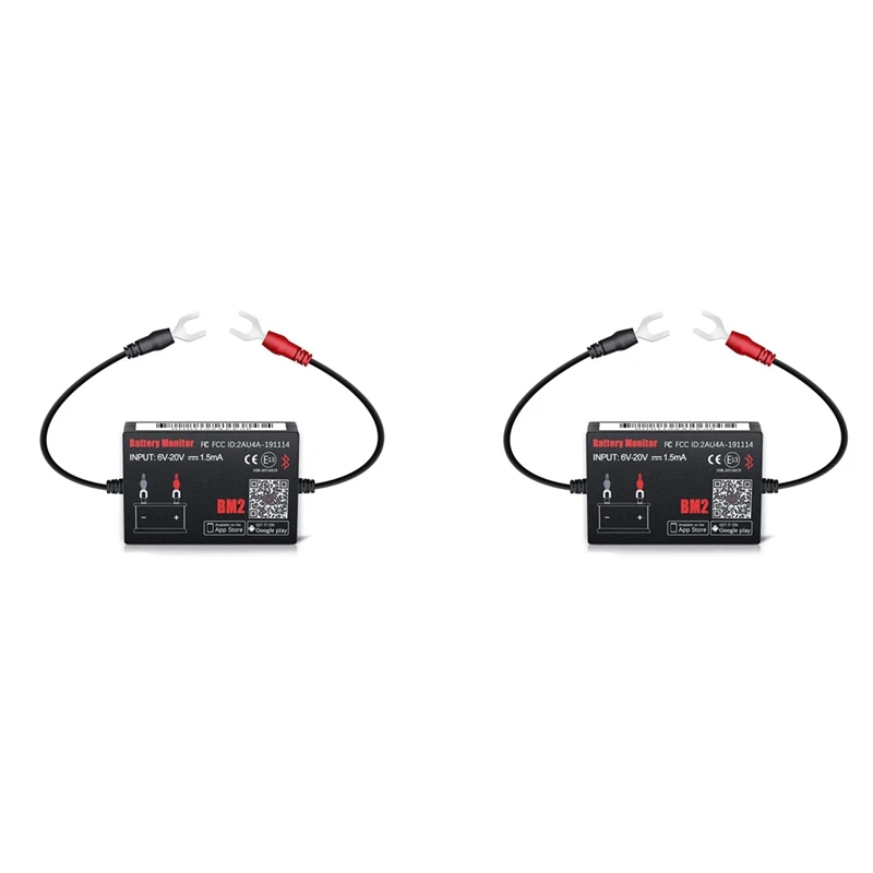 2X Bluetooth BM2 12 В монитор батареи анализатор автомобильного аккумулятора тест