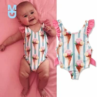 new toddler kids baby girls striped swimwear bow bikini swimsuit swimming clothes