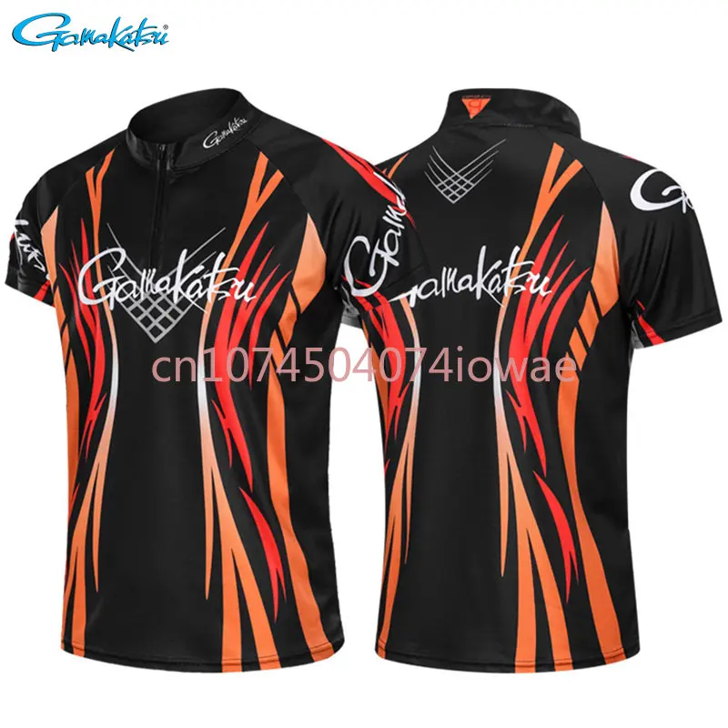

New Fishing Clothing Quick Drying Outdoor Sports Fishing Clothes Breathable Anti-UV Short Sleeve Fishing Shirts