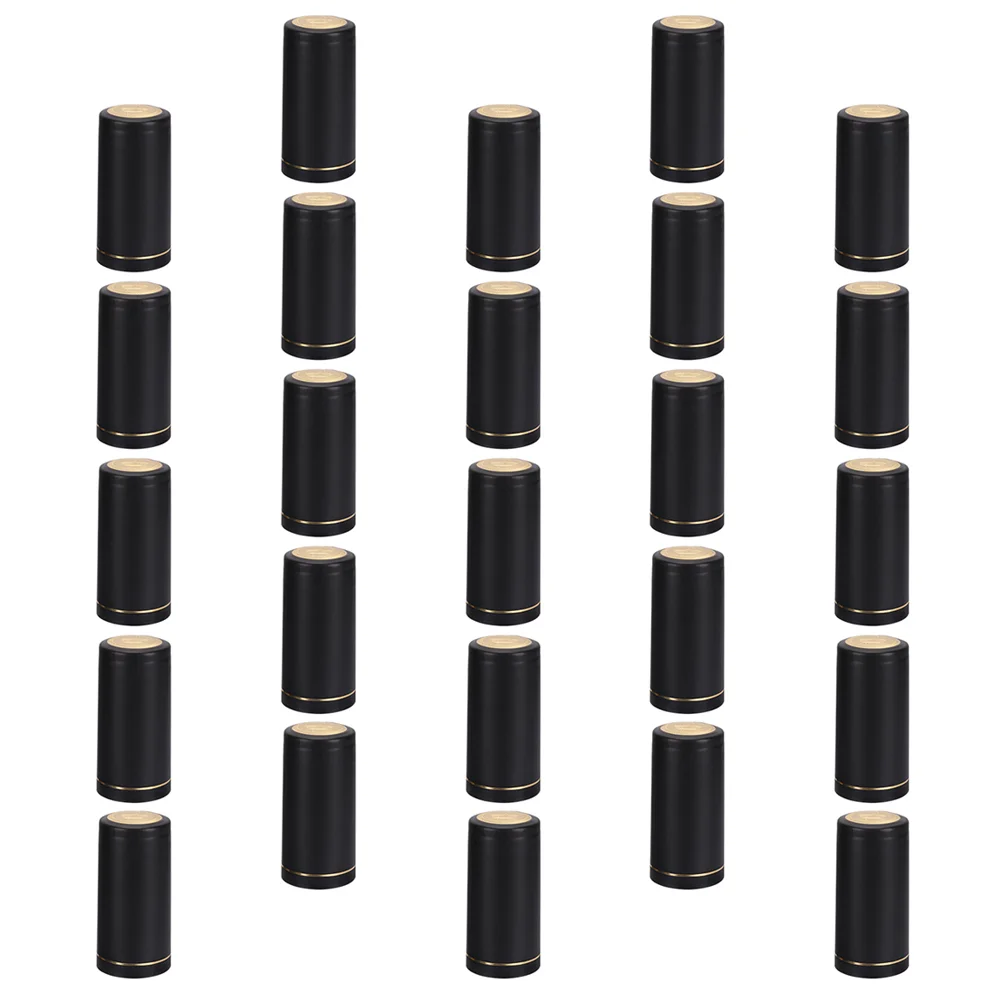 

25 Pcs Shrink Wrap Caps Disposable Shrink Cap Capsule Heat Shrinker Shrink Capsules Bottles Bottle Shrink Caps