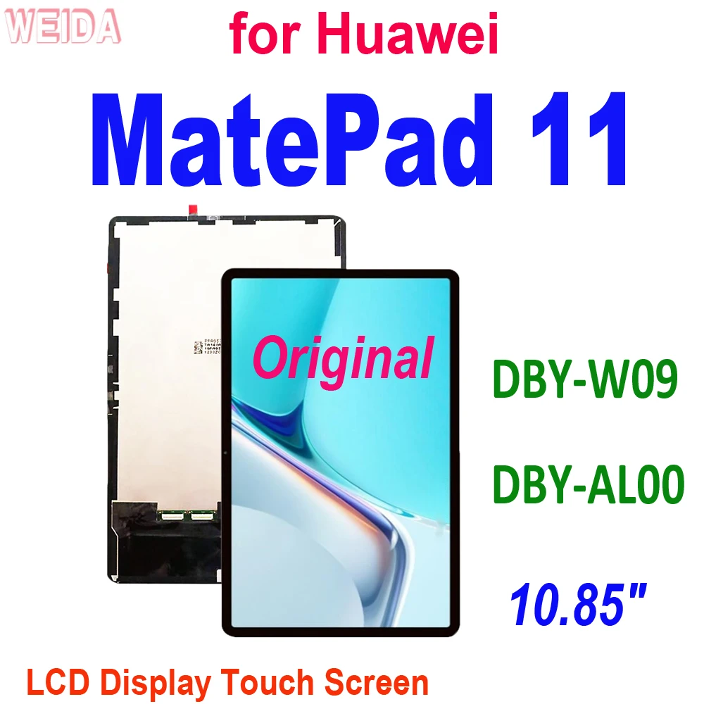 

10.85" Original LCD for Huawei MatePad 11 LCD DBY-W09 DBY-AL00 2021 LCD Display Touch Screen Digitizer Assembly Replacement Tool