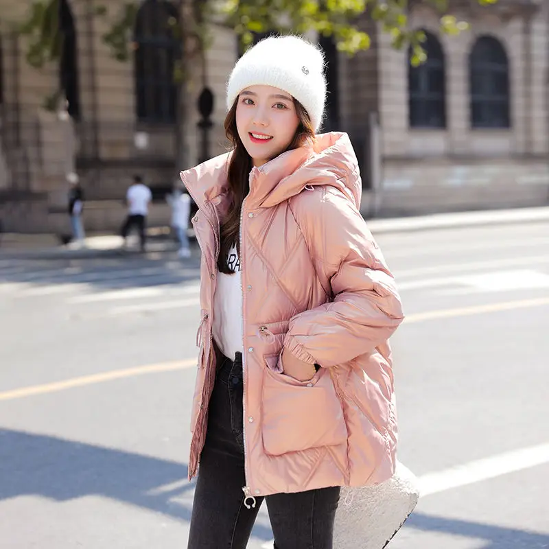 Women's Parkas 2023 New Winter Jacket Warm Coats Padded Jacket Clothes Hooded Thick Down Cotton Coat Female Outwear News S50
