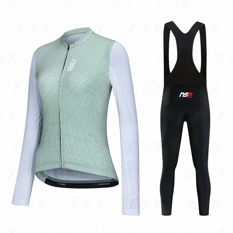 

2023 Корейская одежда NSR с длинным рукавом, Джерси, осенняя Женская одежда для велоспорта с длинным рукавом, комплект для велоспорта Ropa Ciclismo MTB, Майо, велосипедная форма