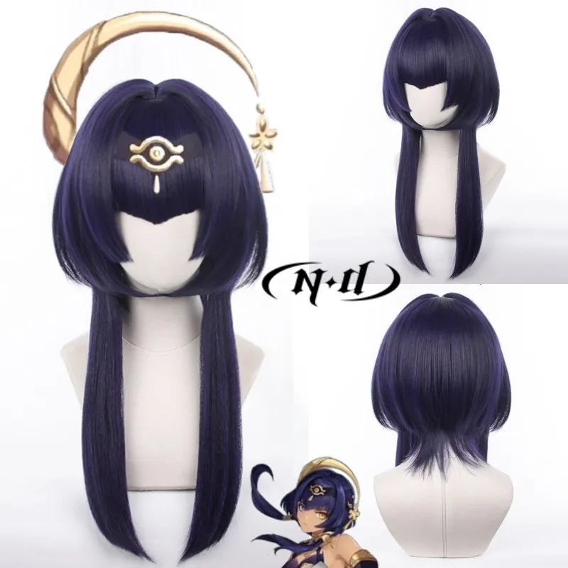 

Предварительно обрезанный парик! [ND Brand] Candace, Genshin Impact, аутентичный индивидуальный парик для косплея, Термостойкое волокно для волос