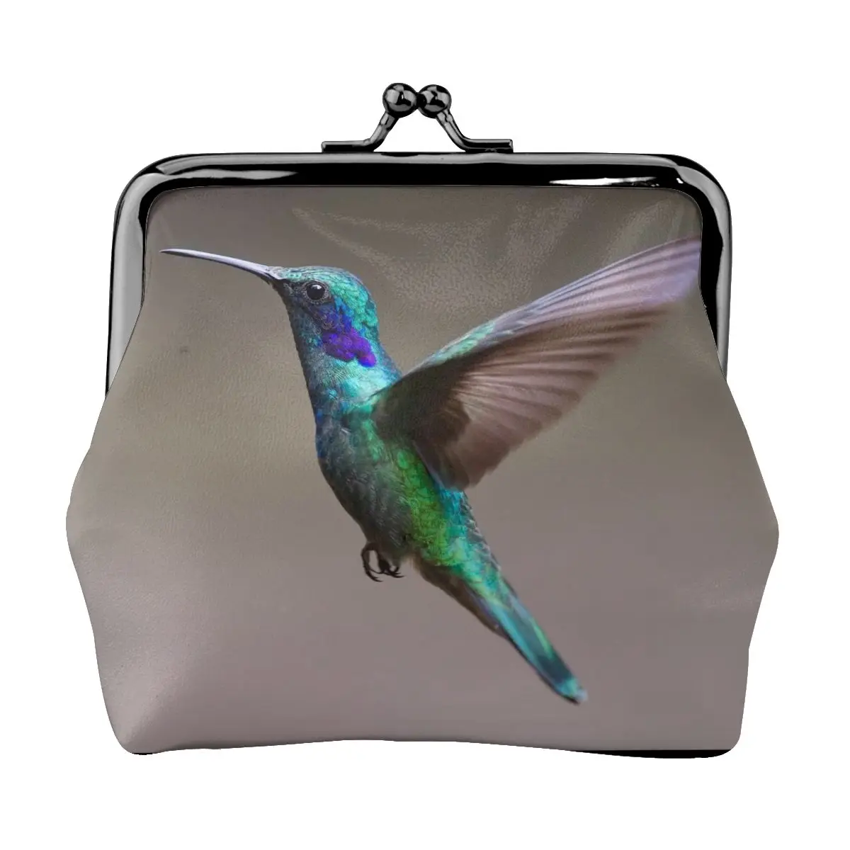 

Women's Wallet Short Coin Purse Wallets For Woman Card Holder A Colorful Hummingbird