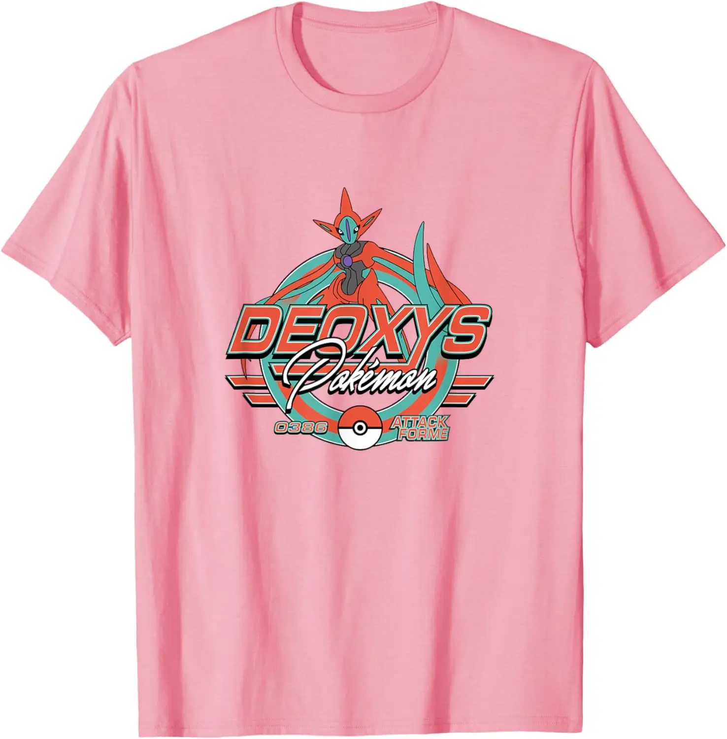 Фото Модная повседневная забавная футболка Deoxys Attack Forme RetroTee S-6XL №5
