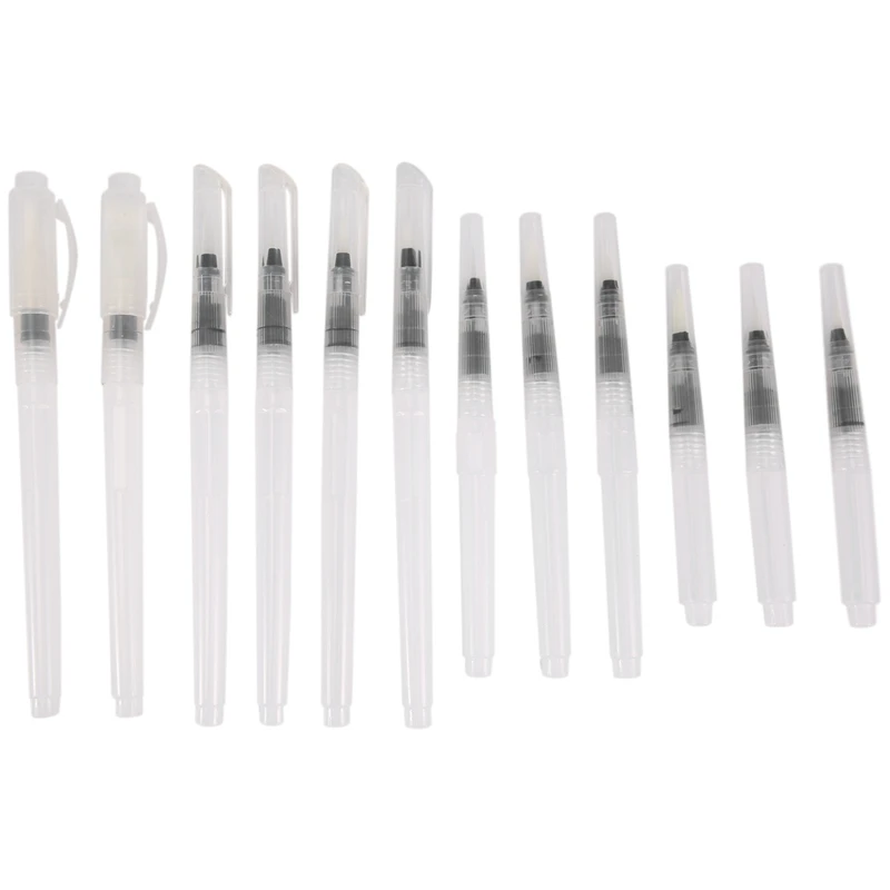 

12 PCS Water Color Brush Pen Set, Watercolor Paint Pens, Water Color Water-Base Markers, Water Soluble Colored Pencil
