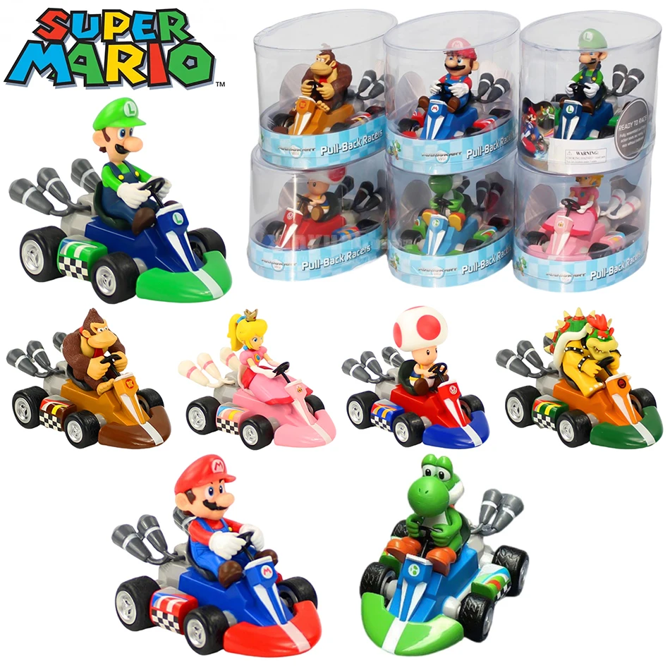 Фото Игровые фигурки Super Mario: Зеленый Йоши, Донки Конг, Боузер, Луиджи, Тоуд, Принцесса Пич. Коллекционные игрушки по мотивам аниме и игр. Подарок для детей. №1
