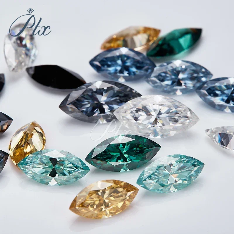 Сертификат PTX GRA бриллиантовой огранки 4x8-10x20 мм D VVS1 огранка маркизы свободный