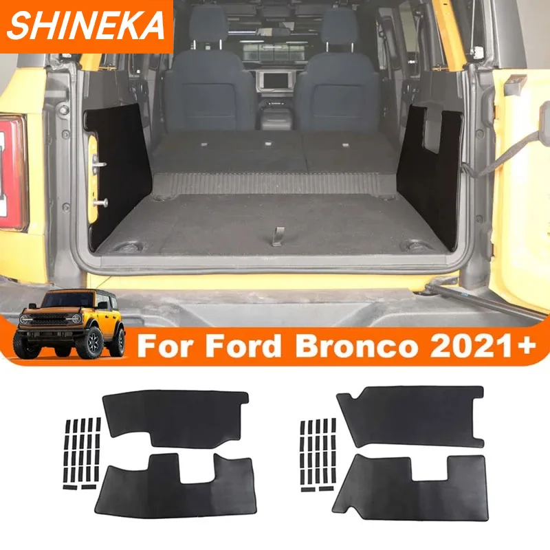 Shineka Защитный Коврик В Багажник Автомобиля Для Ford Bronco 2/4 Двери 2021-2024 Кожа/eva