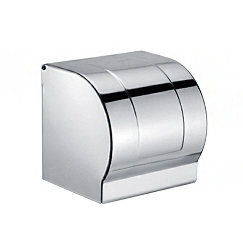 

Metal Tissue Roll Dispenser Wall Hanging Toilet Tissue Box with Tray on the Top