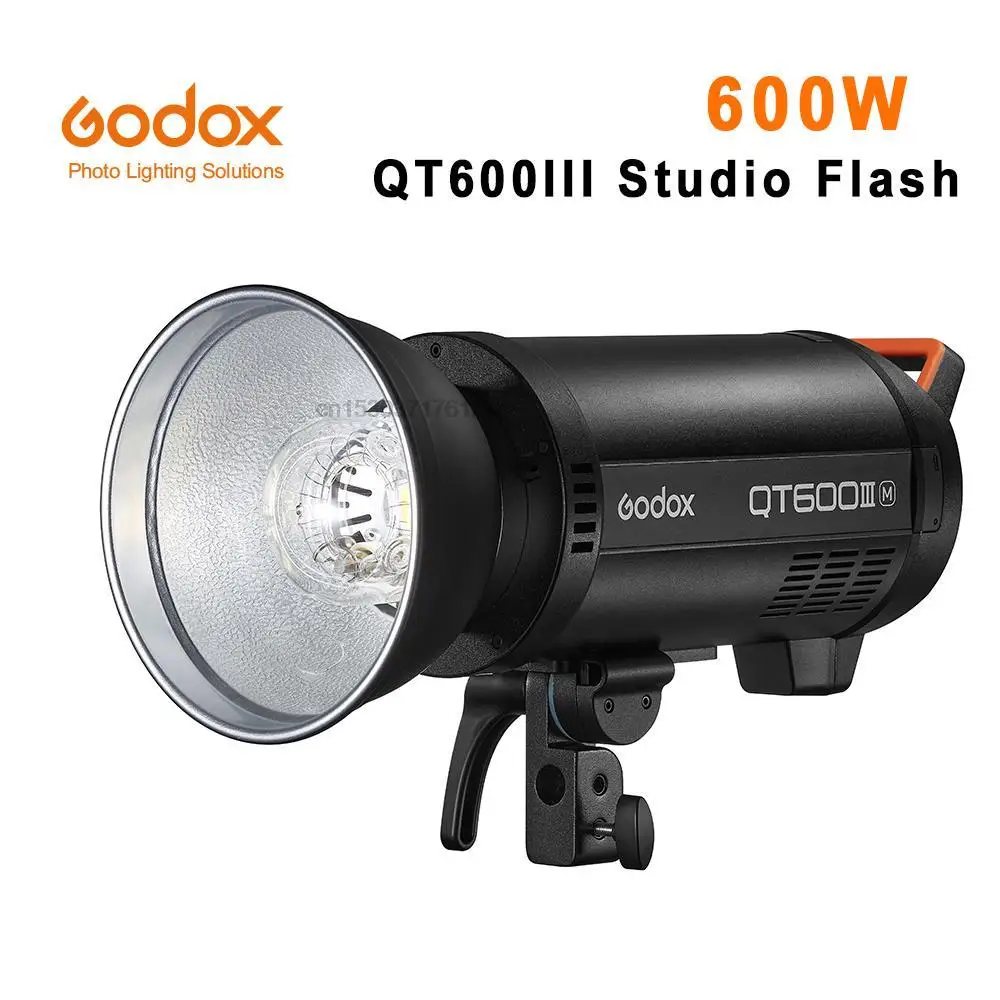 

Godox QT600III QT600 III Studio Flash LED Photography Light 600W High Speed Sync Built in 2.4G Wirless System Daylight Lamp