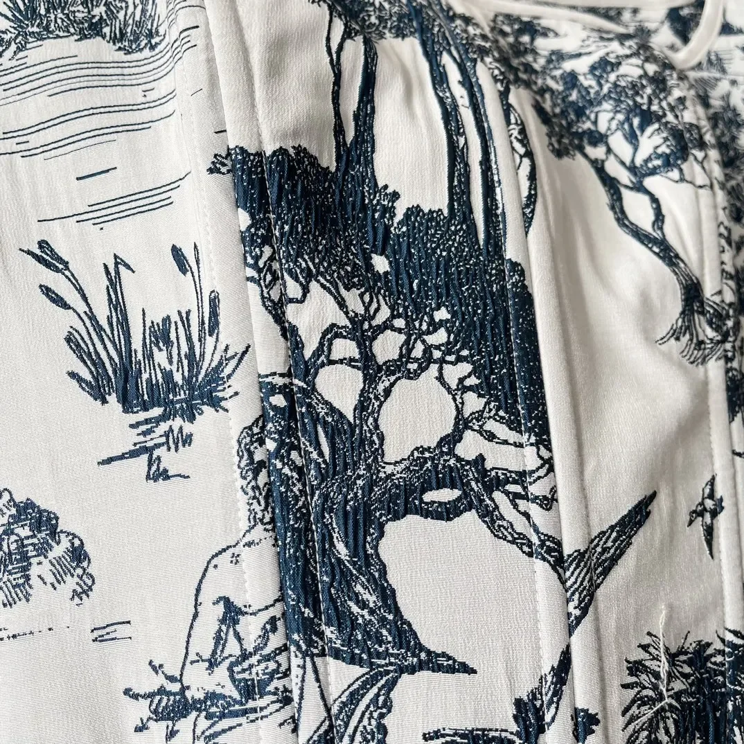 Женский укороченный жилет Domedeer с чернильным принтом без рукавов квадратным