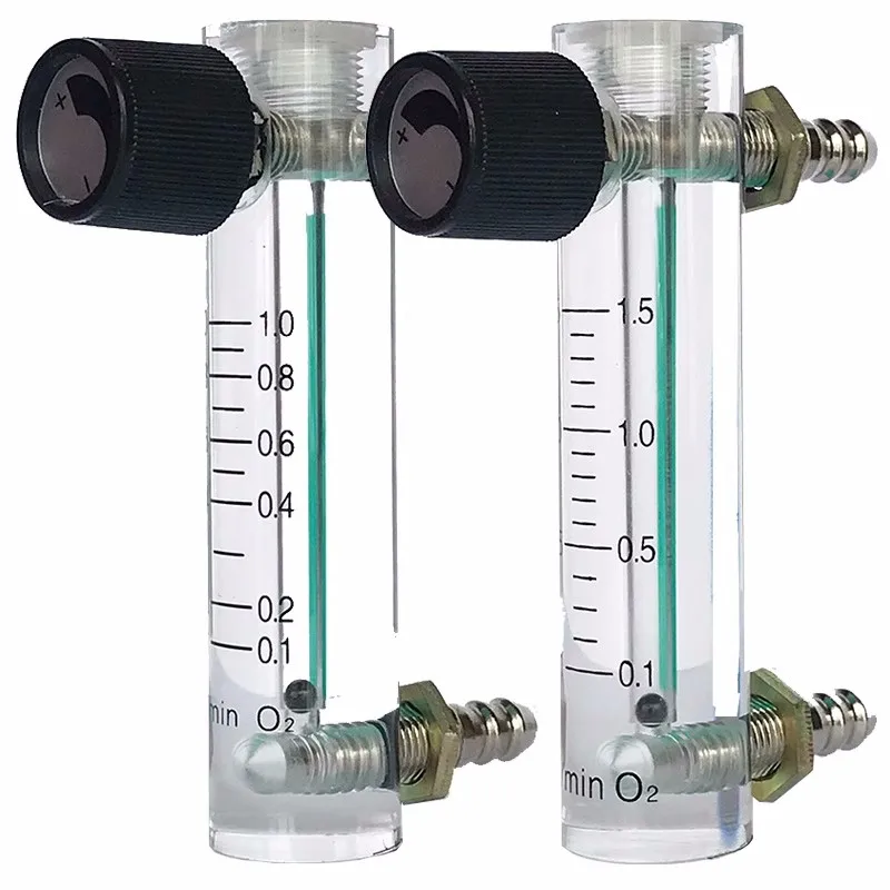 

Air Oxygen Gas Flow Meter Flowmeter Caudalimetro Counter Flow Indicator O2 Oxigen Gas Meter Flow Device Switch 0.1-35L/min 93mm