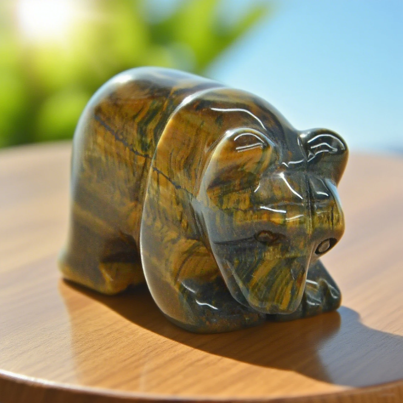 

Резная каменная статуя медведя 2 дюйма