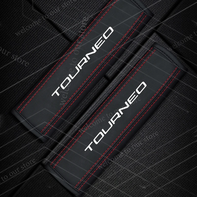 

Для Ford Transit Tourneo индивидуальный логотип MK7 MK8 тюнинг автомобильный ремень безопасности подушка ремень безопасности кожаная защита для плеч аксессуары