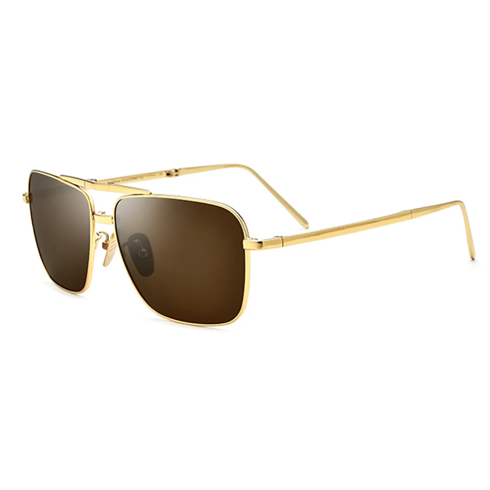

Pure Titanium Polarized Sunglasses Men Folding Classic Aviation Sun Glasses for Men Aviador Ray Ben Sunglasses Mens