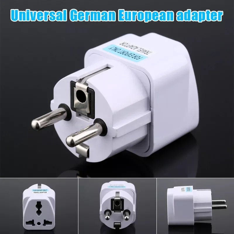

2022New Universal US UK AU To EU Plug USA To Euro Europe Travel Wall AC Power Charger Outlet Adapter Converter Adapter Charger H