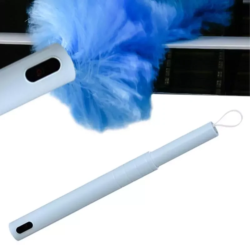 

Feather Cleaning Brush 360 Feather Spin Duster Feather Duster Feather Duster With Touch Button Cleaning