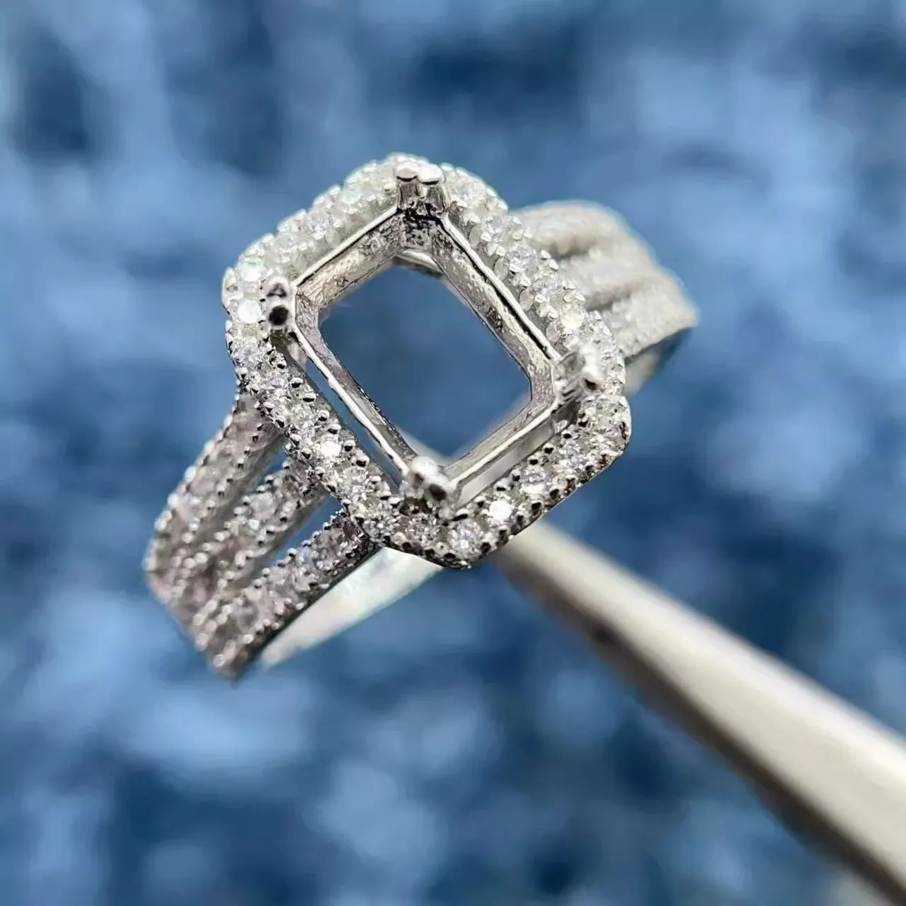 MeiBaPJ инкрустация 5*7 мм квадратный драгоценный камень S925 Стерлинговое Серебро DIY