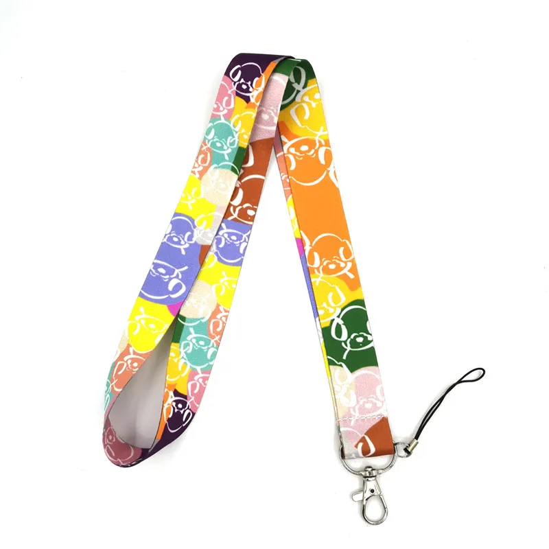 

Animal Cute Cartoon Dog Mobile Phone Keychain Lanyard For Keys ID Badge Holder Keycord Neck Strap DIY Hang Rope Webbing Ribbon