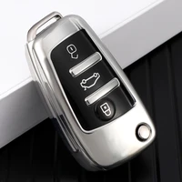 tpu car key case cover shell for audi a1 a3 8p 8l a4 a5 b6 b7 a6 a7 c5 c6 4f q3 q5 q7 tt s3 s4 s6 rs holder protector fob