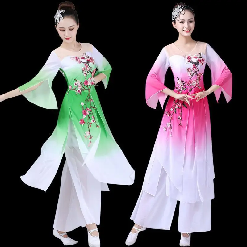 2024Hanfu Женский костюм для классических танцев этнический танцевальный с зонтом