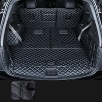 high quality full set car trunk mats for cadillac xt6 2022 6 7 seat durable cargo liner cover boot carpets for xt6 2021 2020