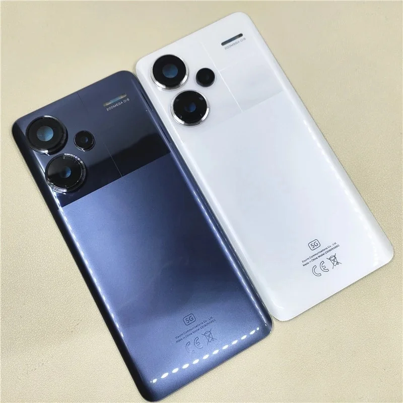Фото BANERYPAK A+++ Крышка аккумуляторного отсека для Xiaomi Redmi Note 13 Pro Plus + Задняя стеклянная панель корпуса, запасные части №2