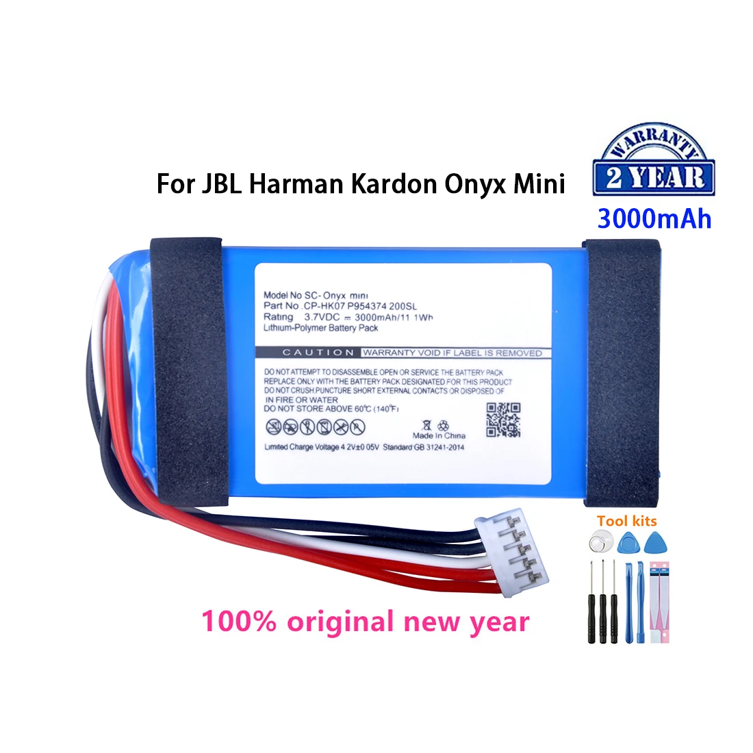 Originale Cp-Hk07 P954374 3000Mah Onyx Mini Altoparlante Batteria Di Ricambio Per Harman/Kardon Onyx Mini Batterie Ai Polimeri Di Litio + Strumenti
