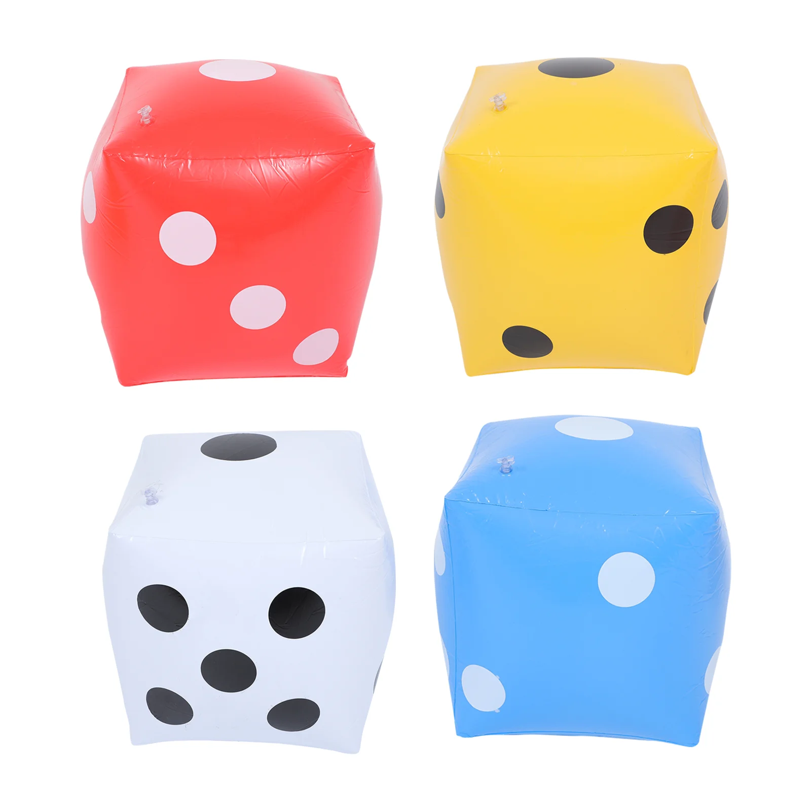 

4PCS Big Size Party Game Prop Big Inflatable Dice Party Funny Dice