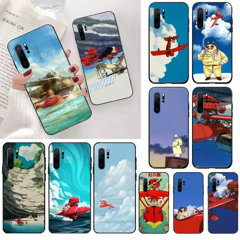 

Hayao Miyazaki Porco Rosso Phone Case For Huawei honor Mate 10 20 30 40 i 9 8 pro x Lite P smart 2019 Y5 2018 nova 5t