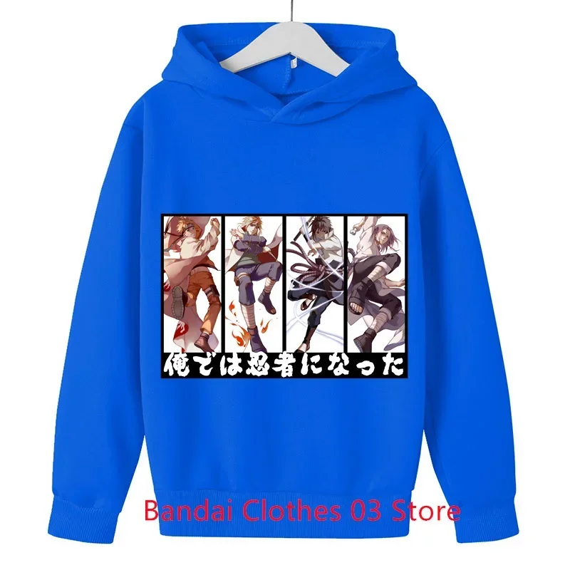 Весенне-осенняя толстовка с принтом аниме детская одежда унисекс длинными