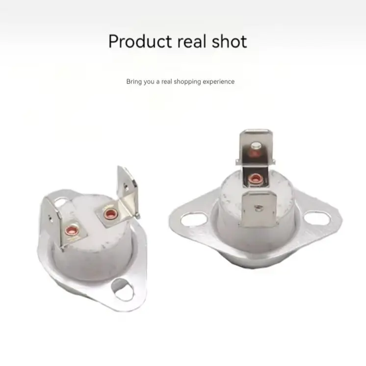 Фото 【5 шт.】Биметаллический термостат KSD302 KSD301 16A 250V, керамический терморегулятор, диапазон температур 40-300°C, 45°C, 50°C, 55-155°C, 160-200°C, 230-280°C, 300°C №2