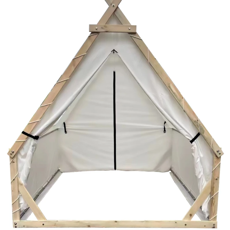 

Outdoor Triangle Tent Hot Pot Barbecue Rainproof Camping Tent