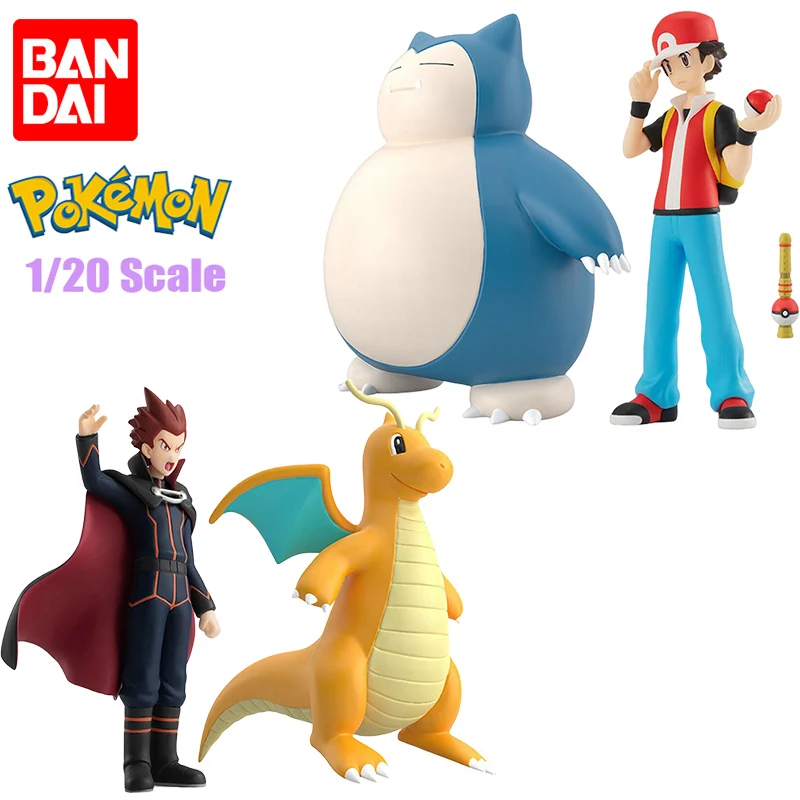 

In Stock BANDAI 1/20 Pokemon Scale World Kanto Region Lance Dragonite Red Snorlax PVC Anime Action Figures Model Collection Toy