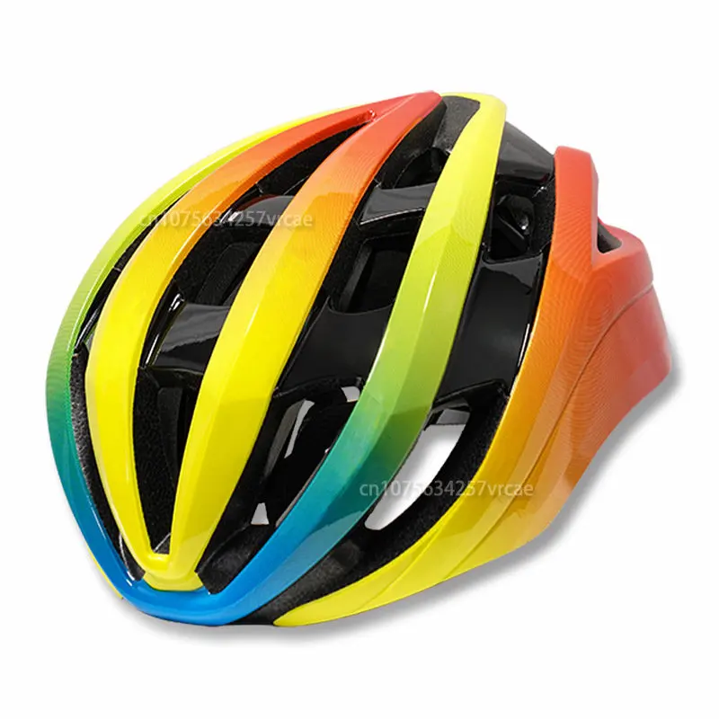 

Велосипедный шлем, многоцветный градиентный Обесцвечивающий, ультра-тонкий, дышащий, летний, для мужчин и женщин
