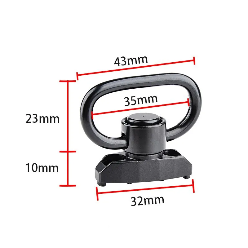 Водонепроницаемый тактический шарнирный адаптер QD для крепления на рельсах