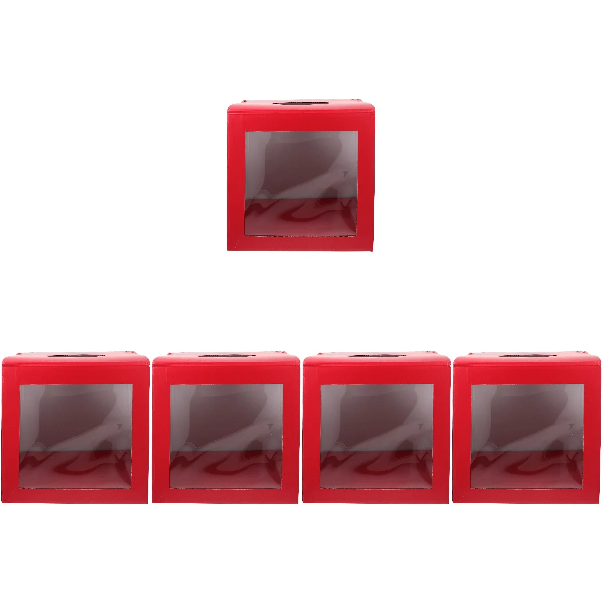 

5pcs Festival Lottery Box Wear-resistant Game Box Reusable Raffle Ticket Box Party