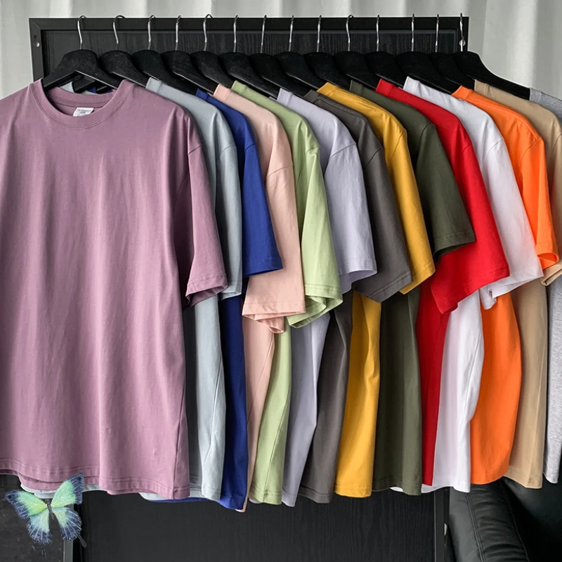 

Many Color SimpleSolid T Shirt 100% Cotton Short Sleeve T-shirt Men Women