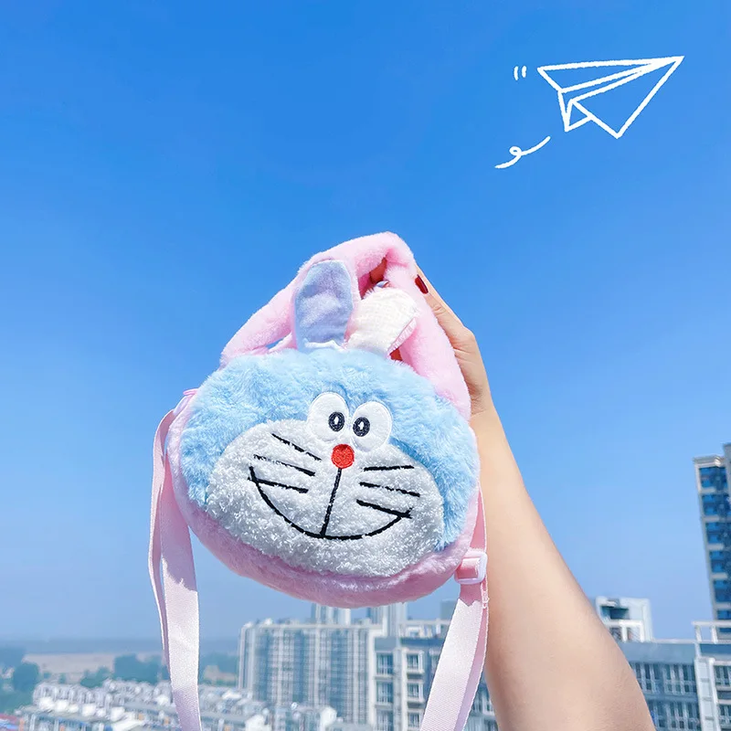 

Cartoon Doraemon Plush Bag Autumn and Winter Cute Doll Boys and Girls Diagonal Single Shoulder Bag Grab Machine Doll Handbag