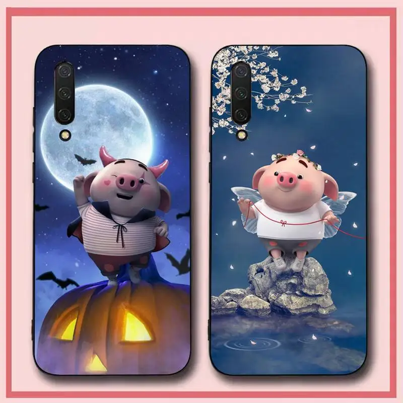 

Cute Pink Pig Phone Case for Xiaomi mi 5 6 8 9 10 lite pro SE Mix 2s 3 F1 Max2 3