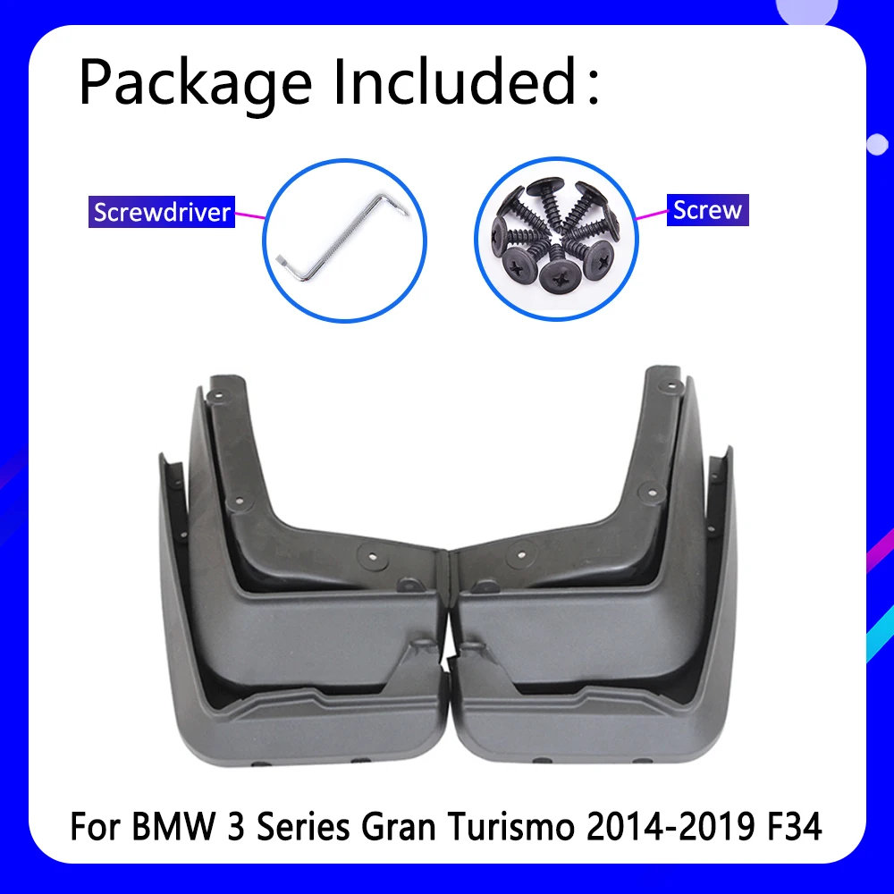 Брызговики подходят для BMW 3 серии Gran Tour GT 2014 ~ 2019 F34 2015 2016 автомобильные аксессуары