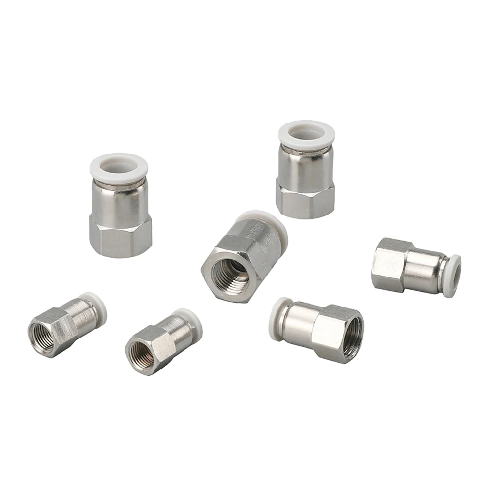 Белая крышка PCF Air пневматическая 1/8 &quot1/4&quot 3/8 &quot1/2&quot BSPT Female x 4/6/8/10/12 мм OD Воздушная