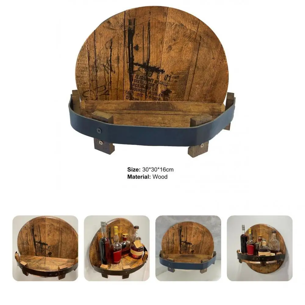 

Water-proof Sturdy Sturdy Construction Whiskey Barrel Shelf for Bar