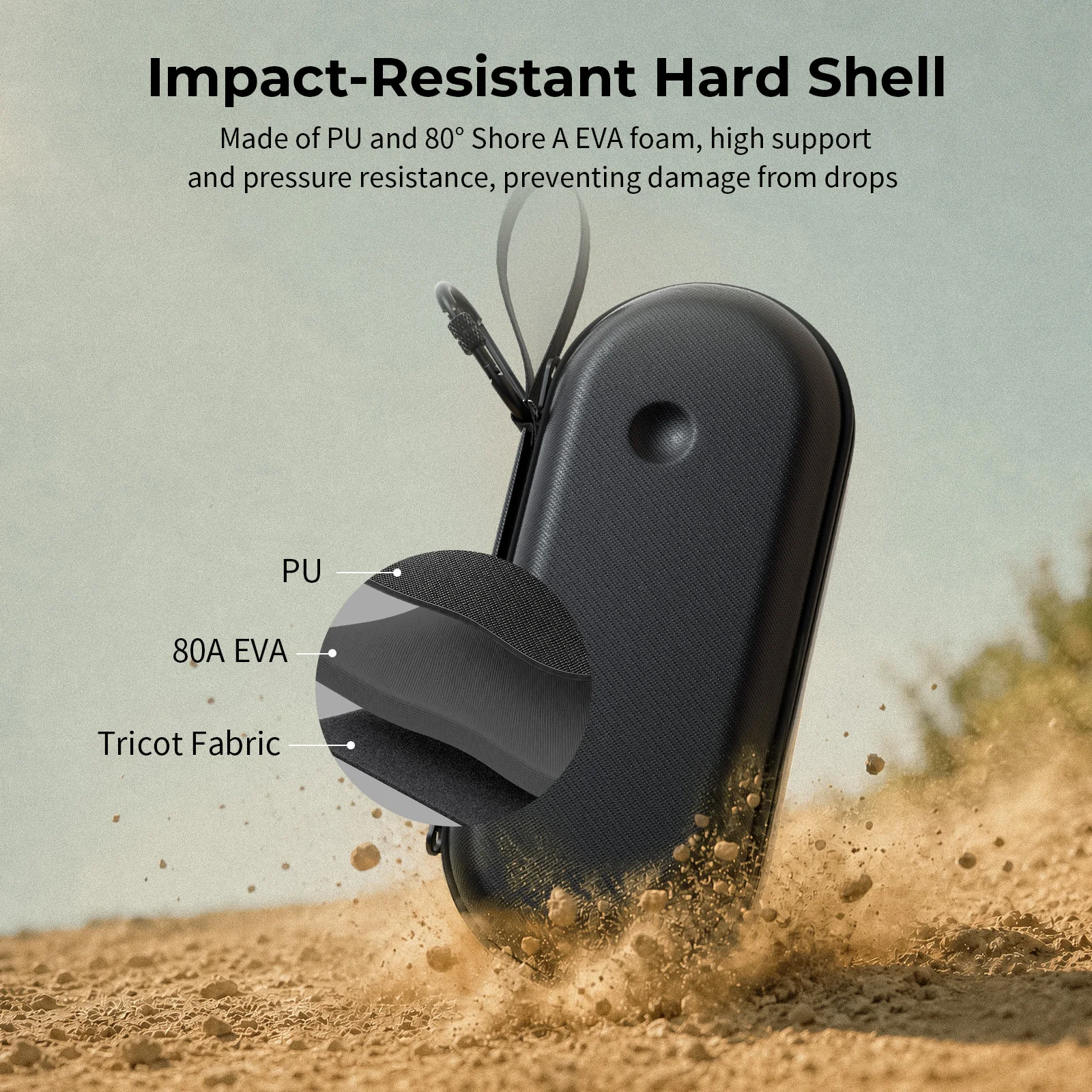 Фото Водонепроницаемая сумка SmallRig для DJI Osmo Pocket 4P и Insta360 Luna Ultra с удобным ремешком на запястье для организованного хранения №4