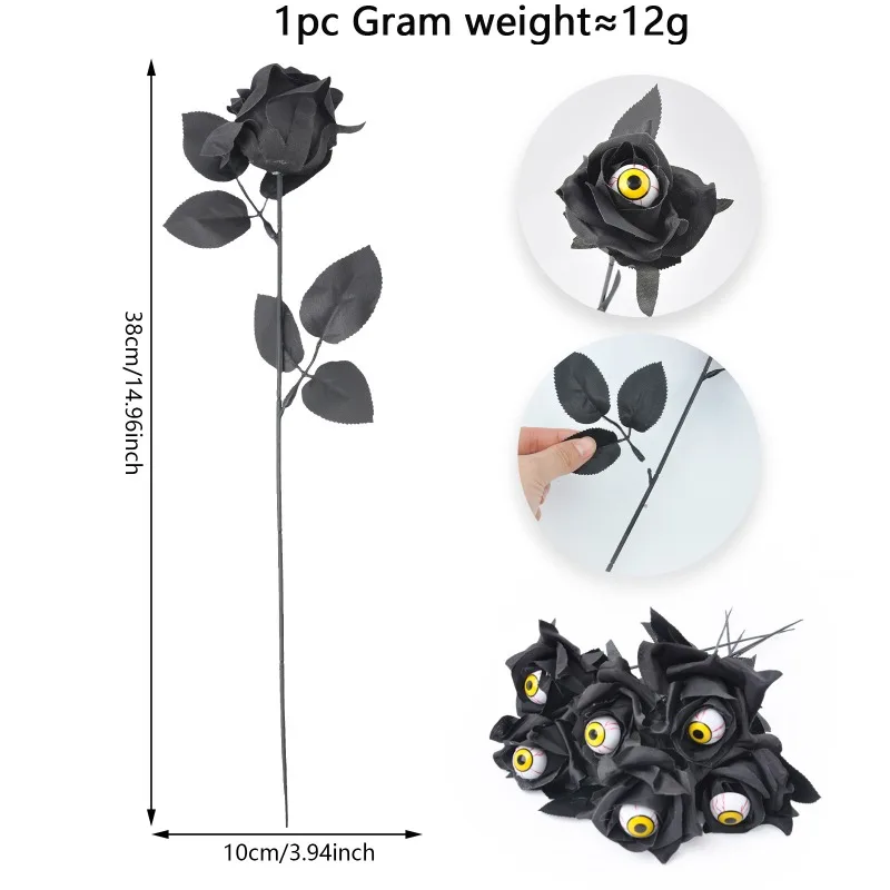 

Искусственные розы с глазами для Хэллоуина