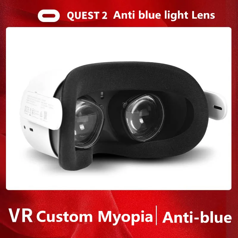 

For Oculus Quest 2 Myopia Lens Magnetic Eyeglass Anti Blue Glasses Frame Quick Disassemble Protection VR Prescription Lenses